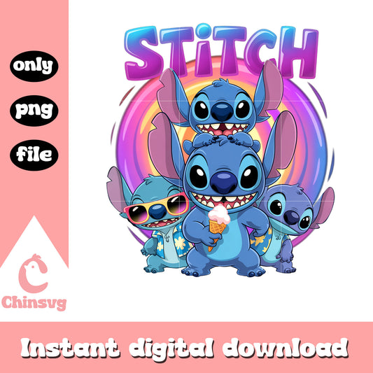 Little stitch summer vacation png, stitch hawaii summer vacation png
