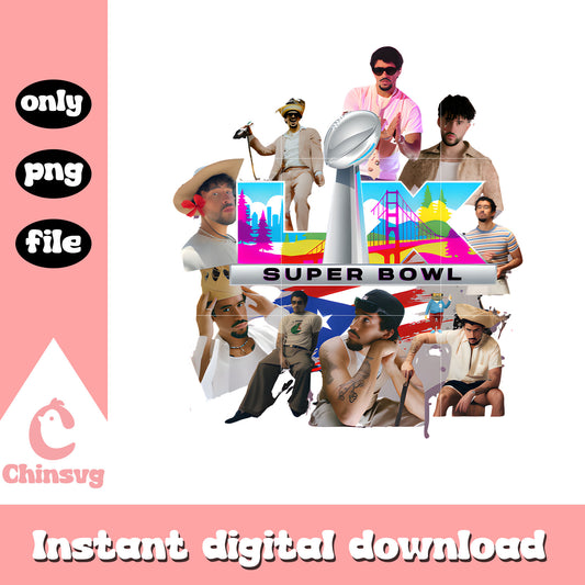 Lix super bowl png, bad bunny super bowl commercial png