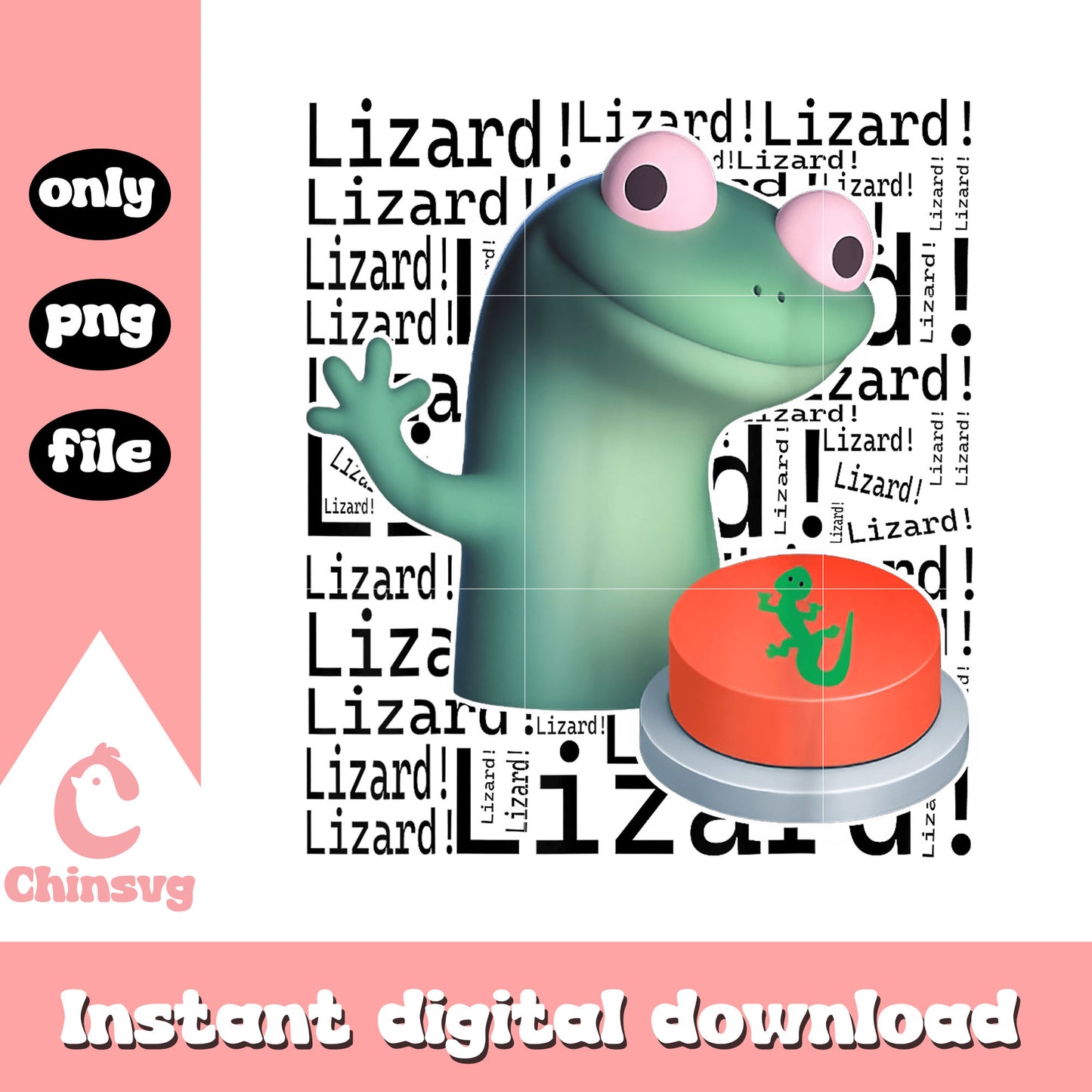 Lizard lizard lizard button meme png, lizard laughing meme​ png