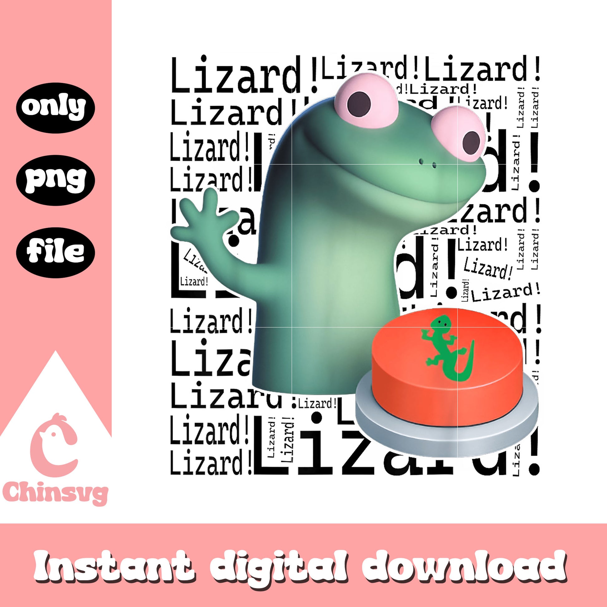 Lizard lizard lizard button meme png, lizard laughing meme​ png