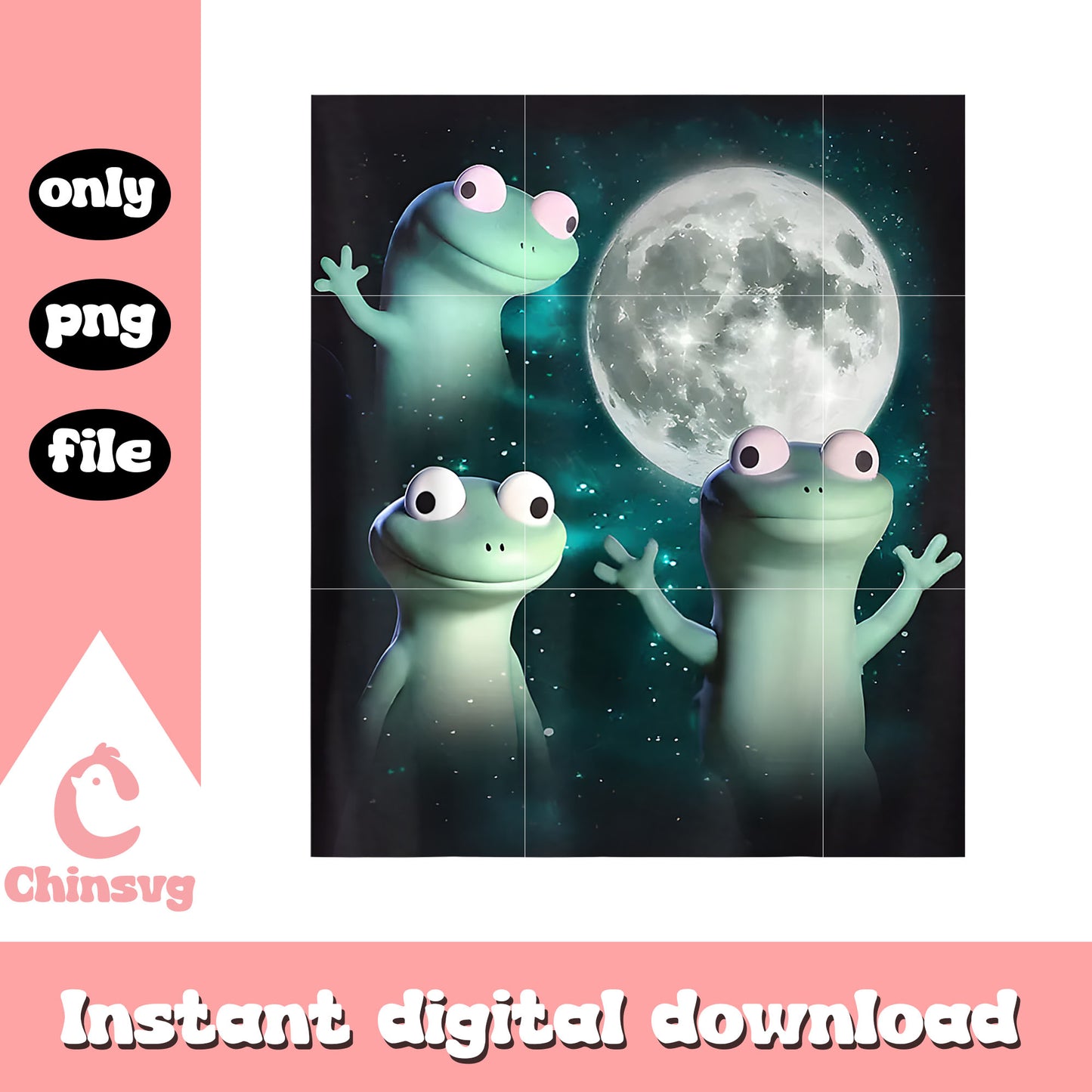 Lizard lizard lizard moon design png, lizard frog png, trending png