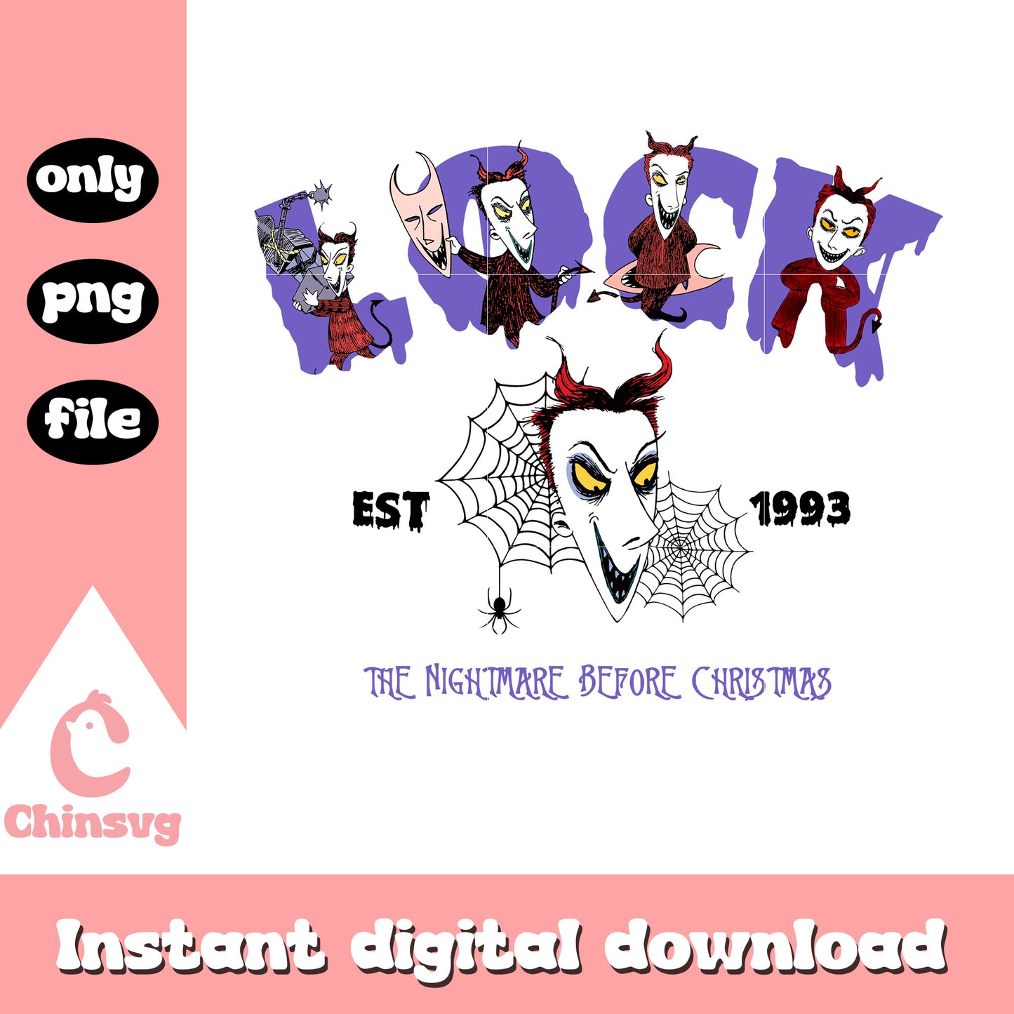 Lock est 1993 nightmare before christmas art png, lock nightmare before christmas png