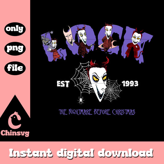 Lock est 1993 nightmare before christmas png, nightmare before christmas lock png