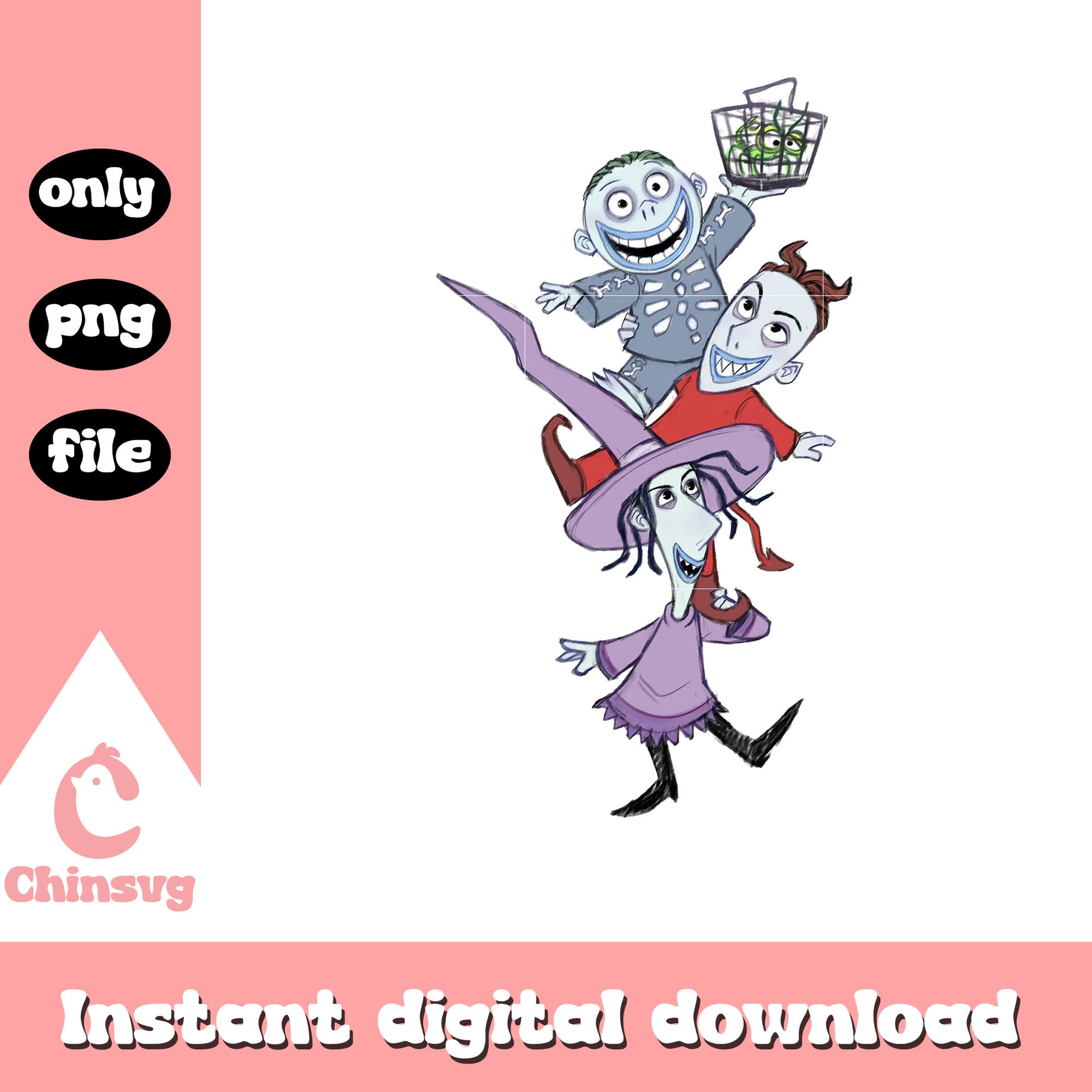 Lock shock barrel cartoon png, nightmare before christmas clipart png