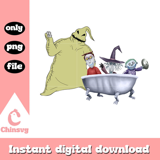 Lock shock barrel oogie boogie png, nightmare before christmas png