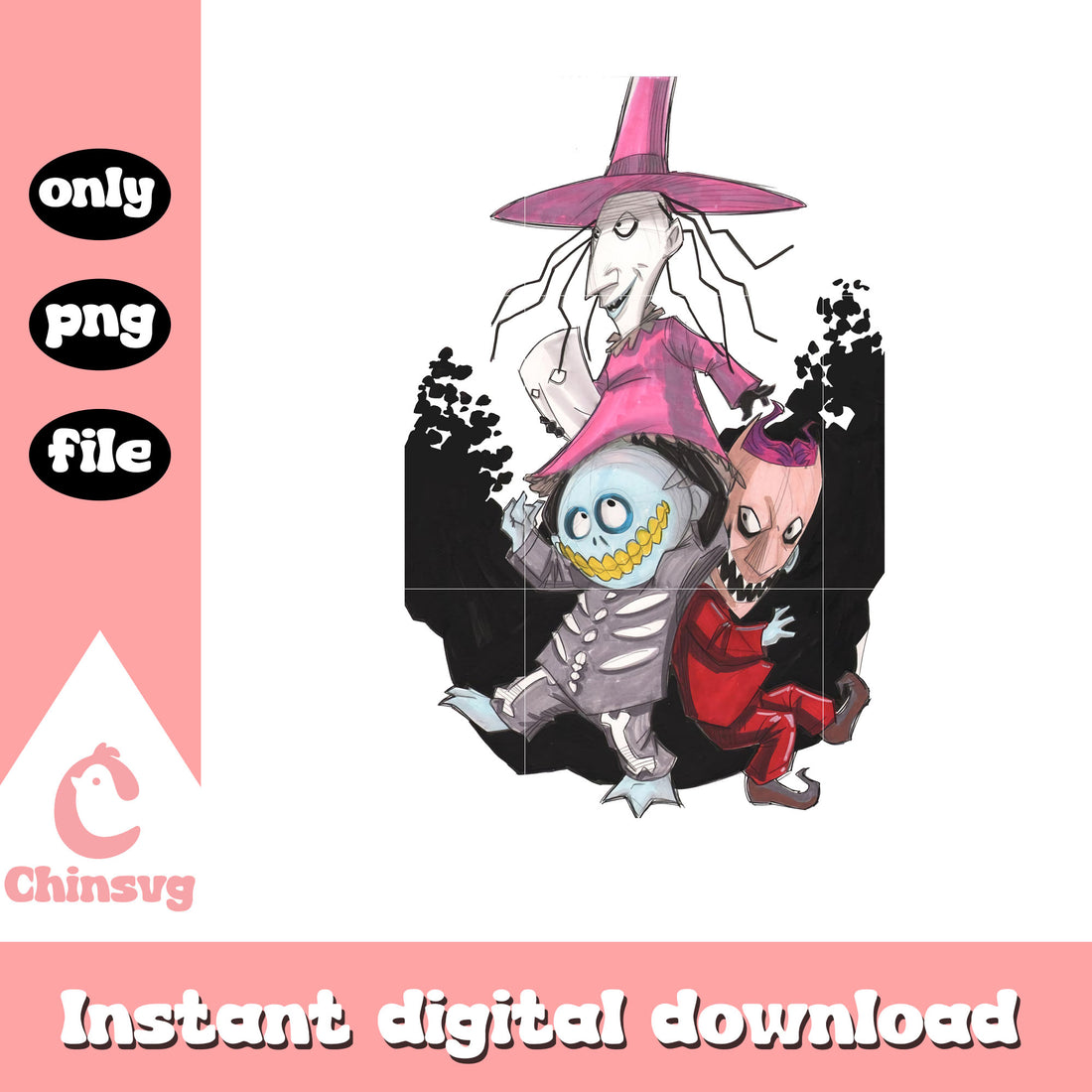 Lock shock barrel png, nightmare before christmas lock shock and barre — free download