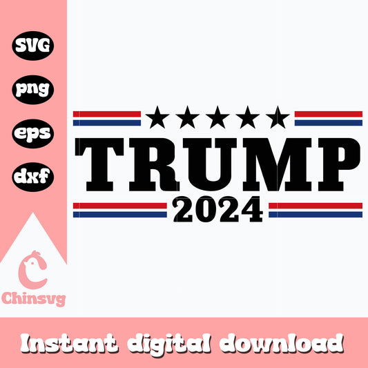 Logo trump 2024 svg, donald trump 2024 svg, trump 2024 logo​ svg
