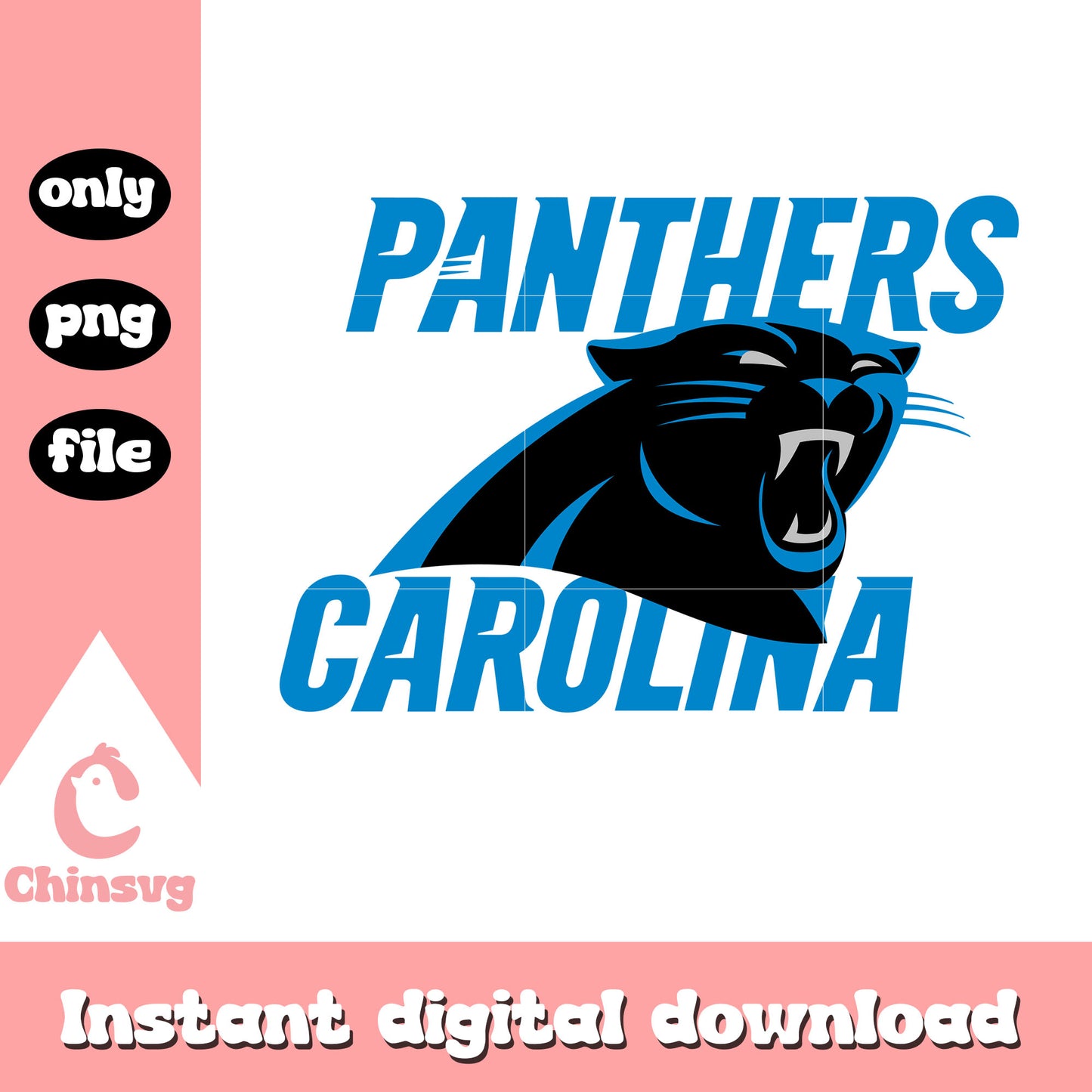 Logo carolina panthers nfl team art svg, carolina panthers signing svg