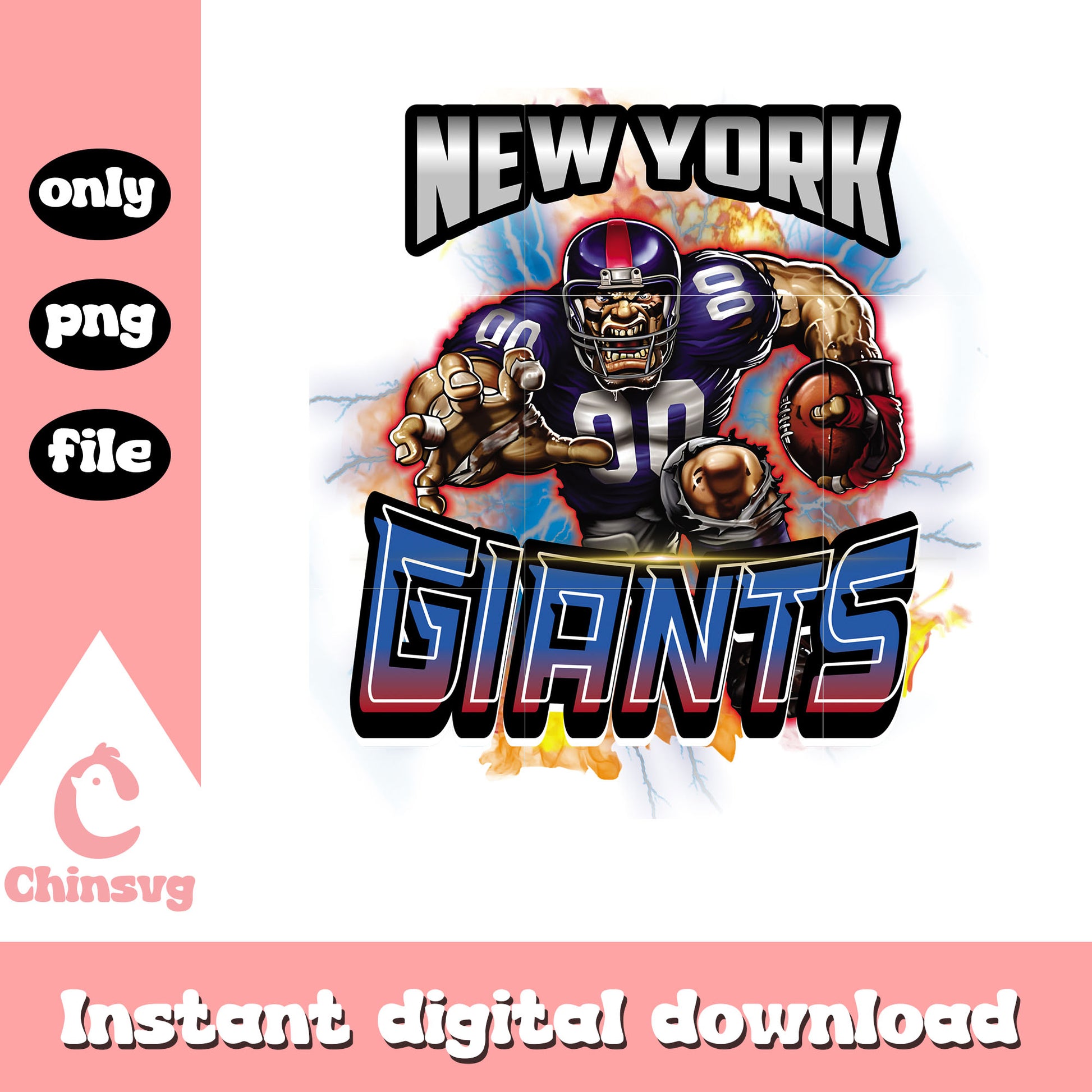 Logo design mascot giants png, new york giants nfl​ png