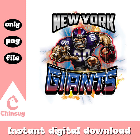 Logo design mascot giants png, new york giants nfl​ png