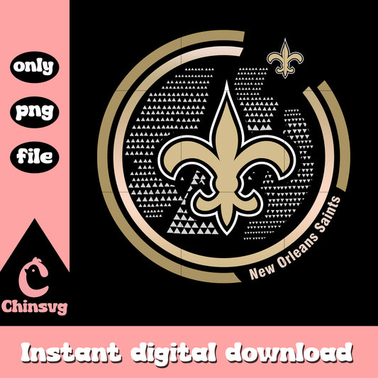 Logo saints design custom png, sports football​​ png, nfl png