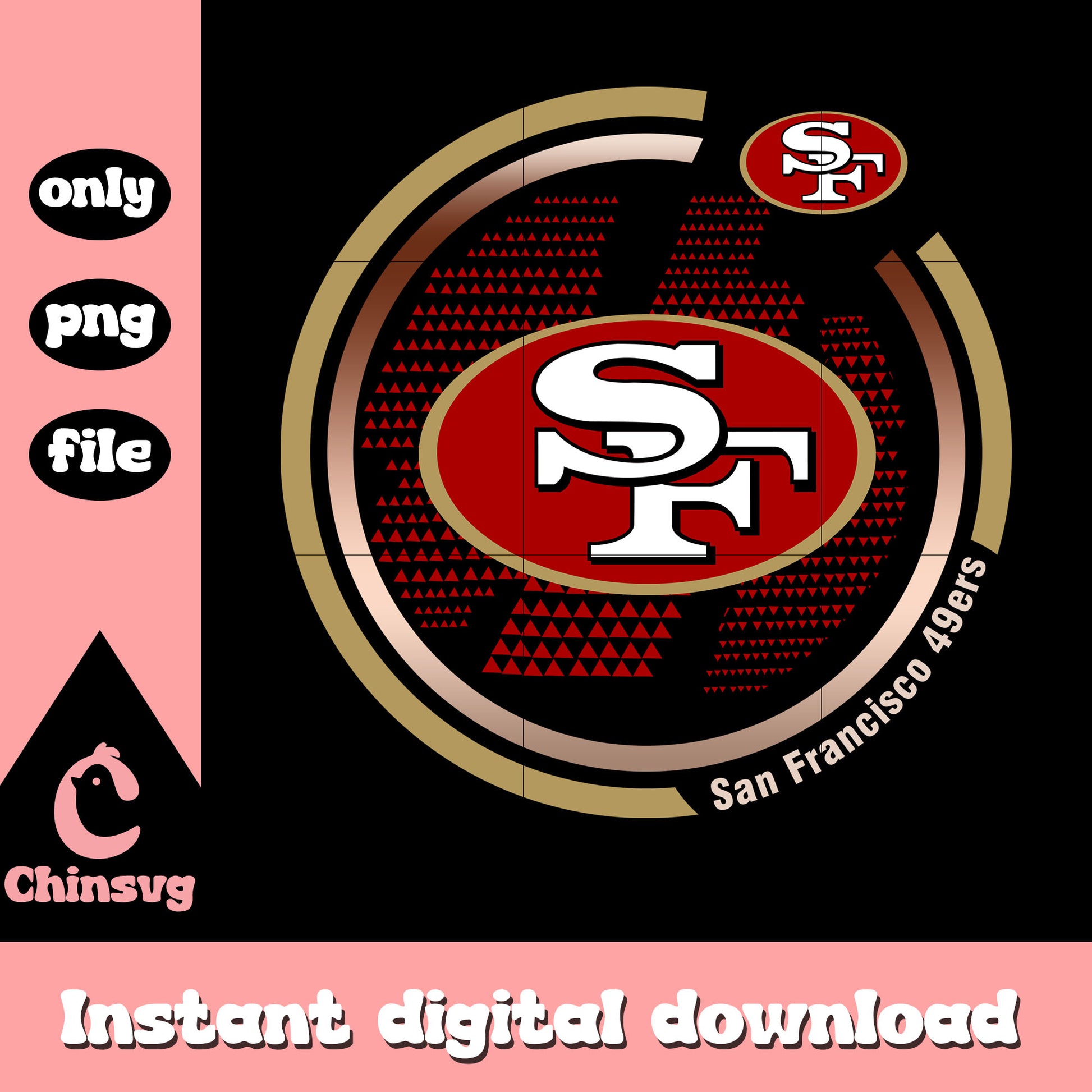 Logo san francisco 49ers png, nfl san francisco 49ers​​​ png