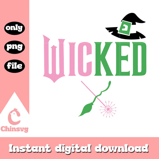Logo wicked design png, wicked png, wicked movie png, wicked logo​ png