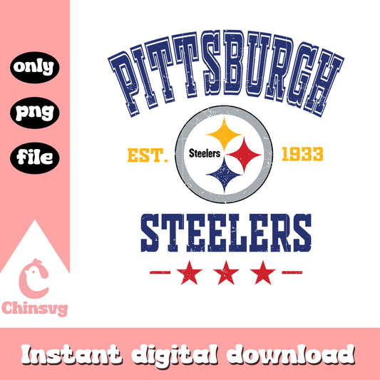 Logo word steelers star png, pittsburgh steelers logo​ png