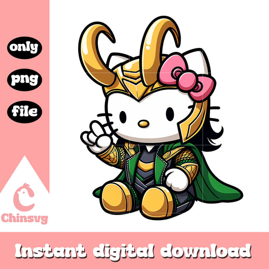 Loki character hello kitty cosplay png, marvel characters png