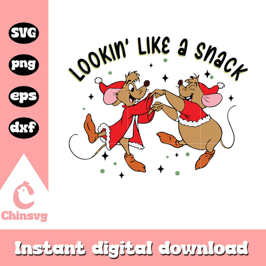 Lookin like a snack gus and jaq svg, gus and jaq svg, disney svg