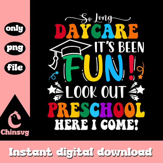 Look out preschool here i came png, back to school png