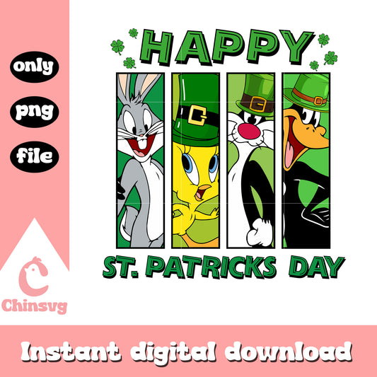 Looney Tunes happy st. patrick's day png, st.patrick day png