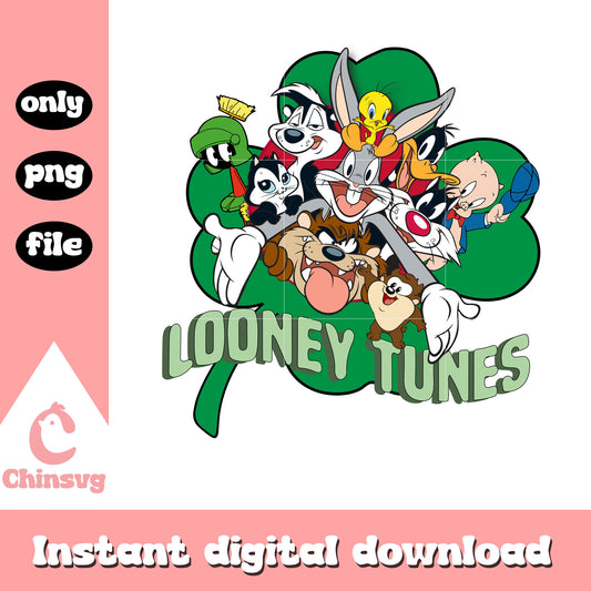 Looney tunes characters shamrock costume png, patrick's day png