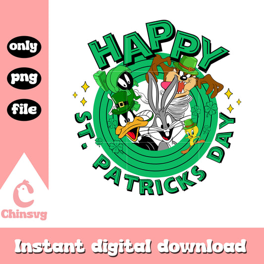 Looney tunes happy st.patrick's day design png, st.patrick day png