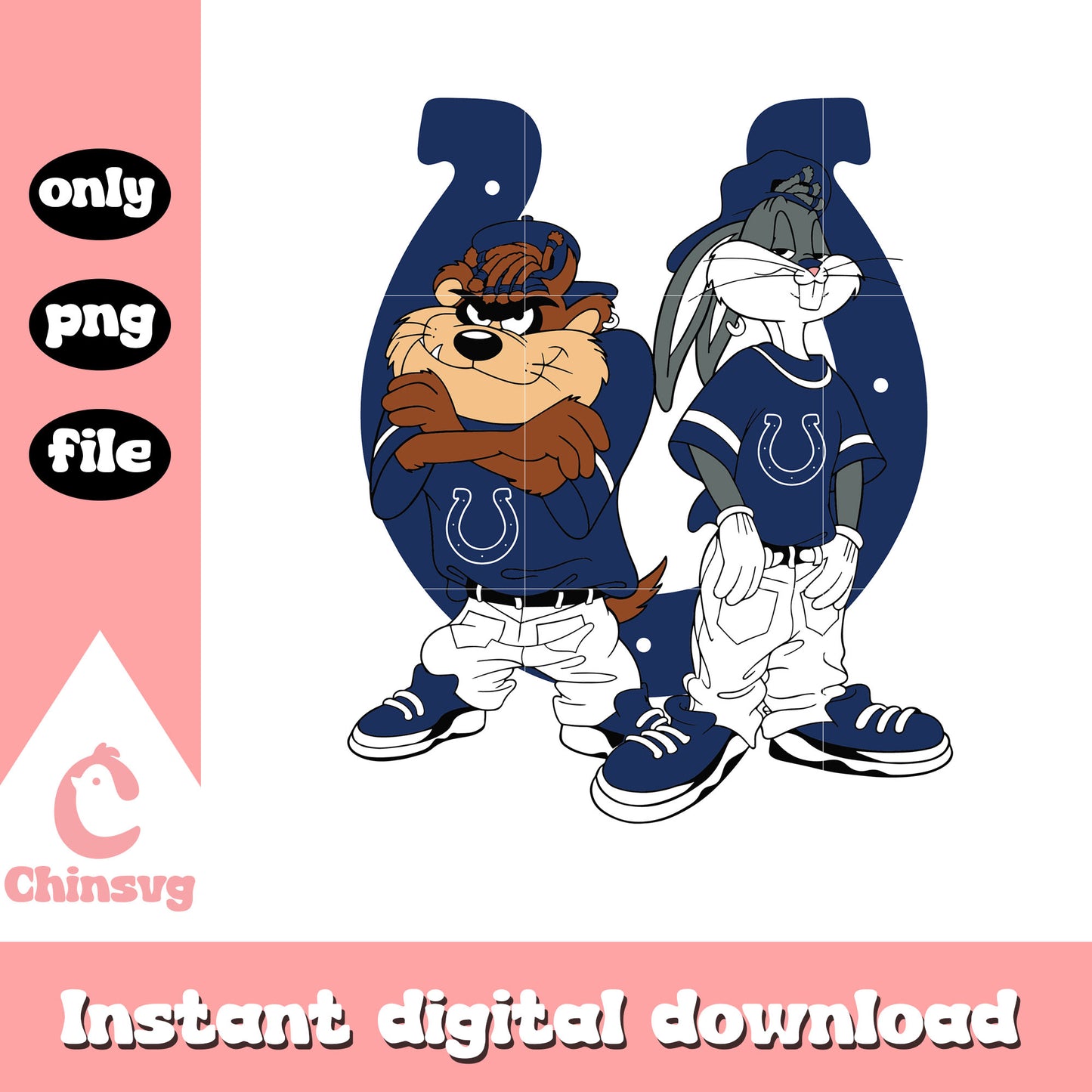 Looney tunes indianapolis colts team svg, indianapolis colts svg