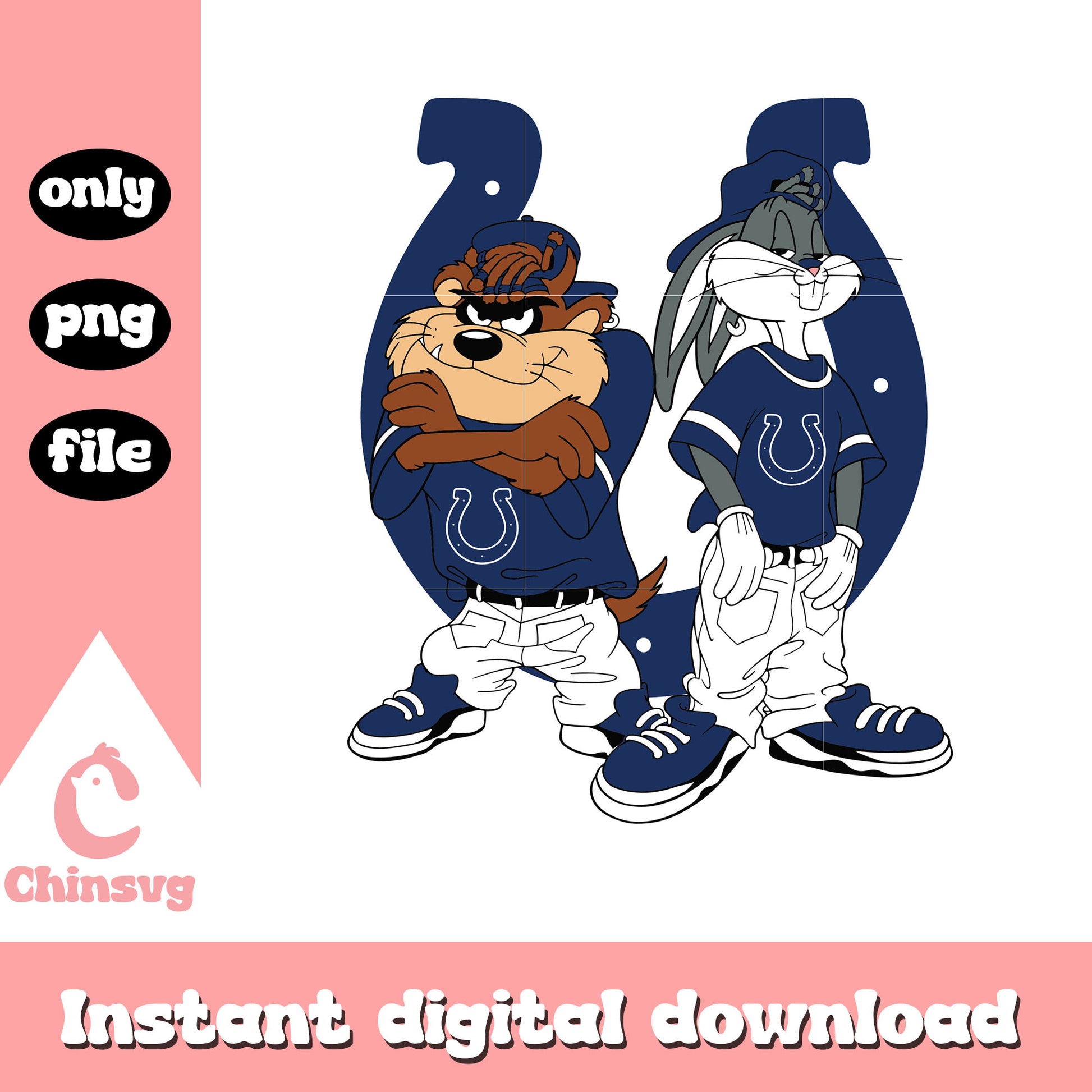 Looney tunes indianapolis colts team svg, indianapolis colts svg