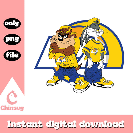 Looney tunes los angeles rams team svg, los angeles rams logo svg