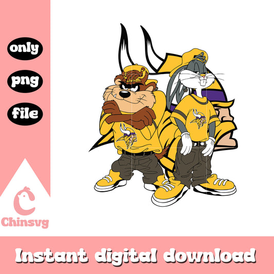 Looney tunes minnesota vikings team svg, minnesota vikings logo svg