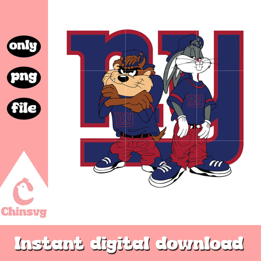Looney tunes new york giants team svg, new york giants logo svg