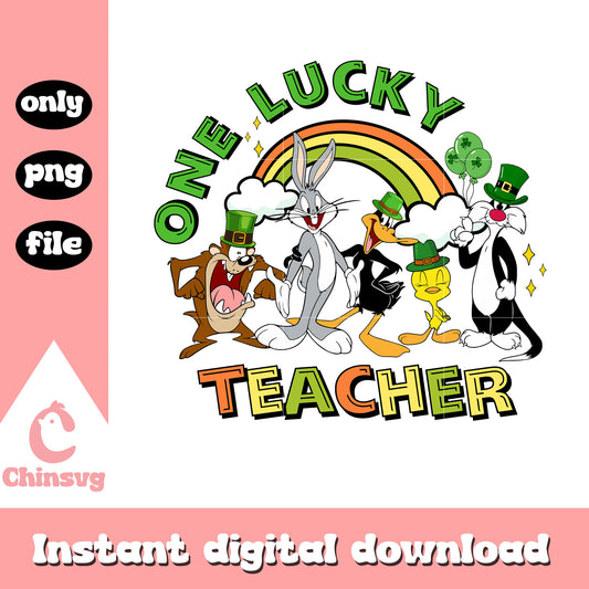 Looney tunes one lucky teacher png, saint patricks day fact png