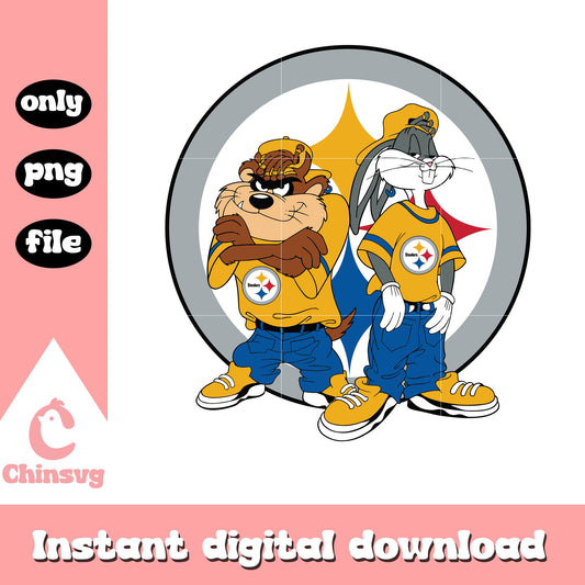 Looney tunes pittsburgh steelers team svg, pittsburgh steelers logo svg