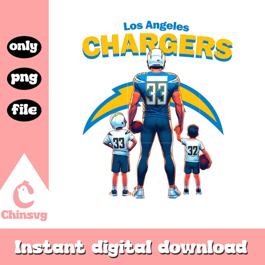 Los Angeles Chargers dad team png, nfl Chargers png
