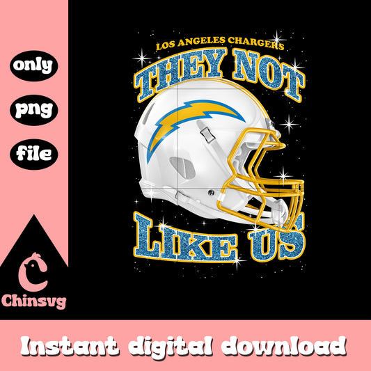 Los Angeles Chargers they not like us png, nfl football png