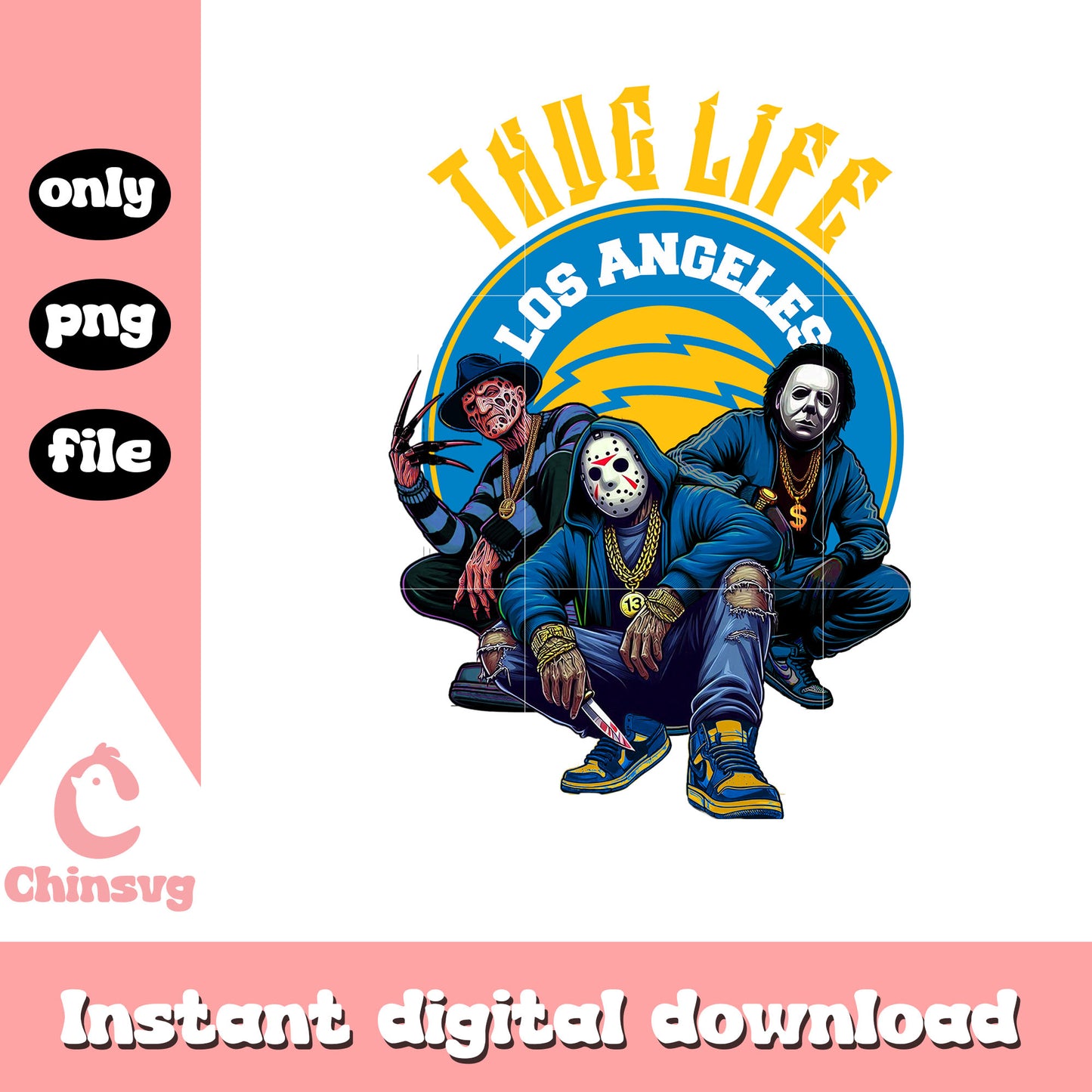 Los Angeles Chargers thug life png, football today nfl png