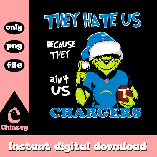 Los angeles chargers grinch png, chargers nfl football team​ png