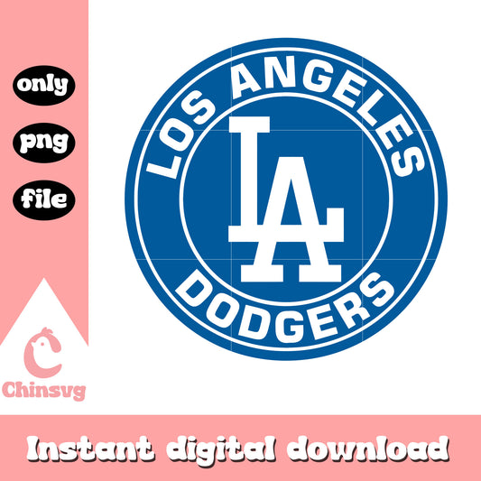 Los angeles dodgers circle logo png, dodgers logo png