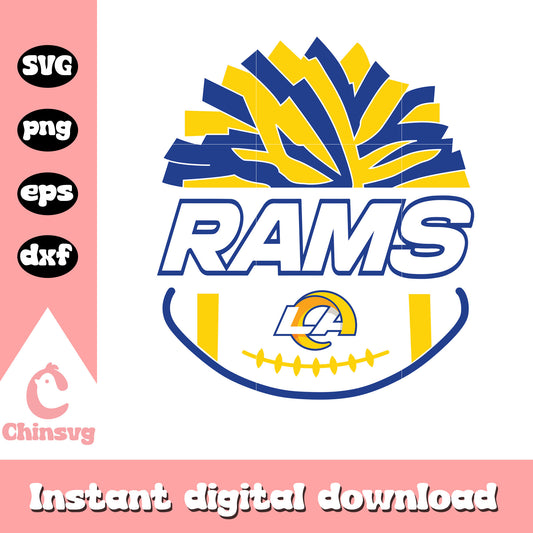 Los angeles rams nfl football svg, los angeles rams logo svg