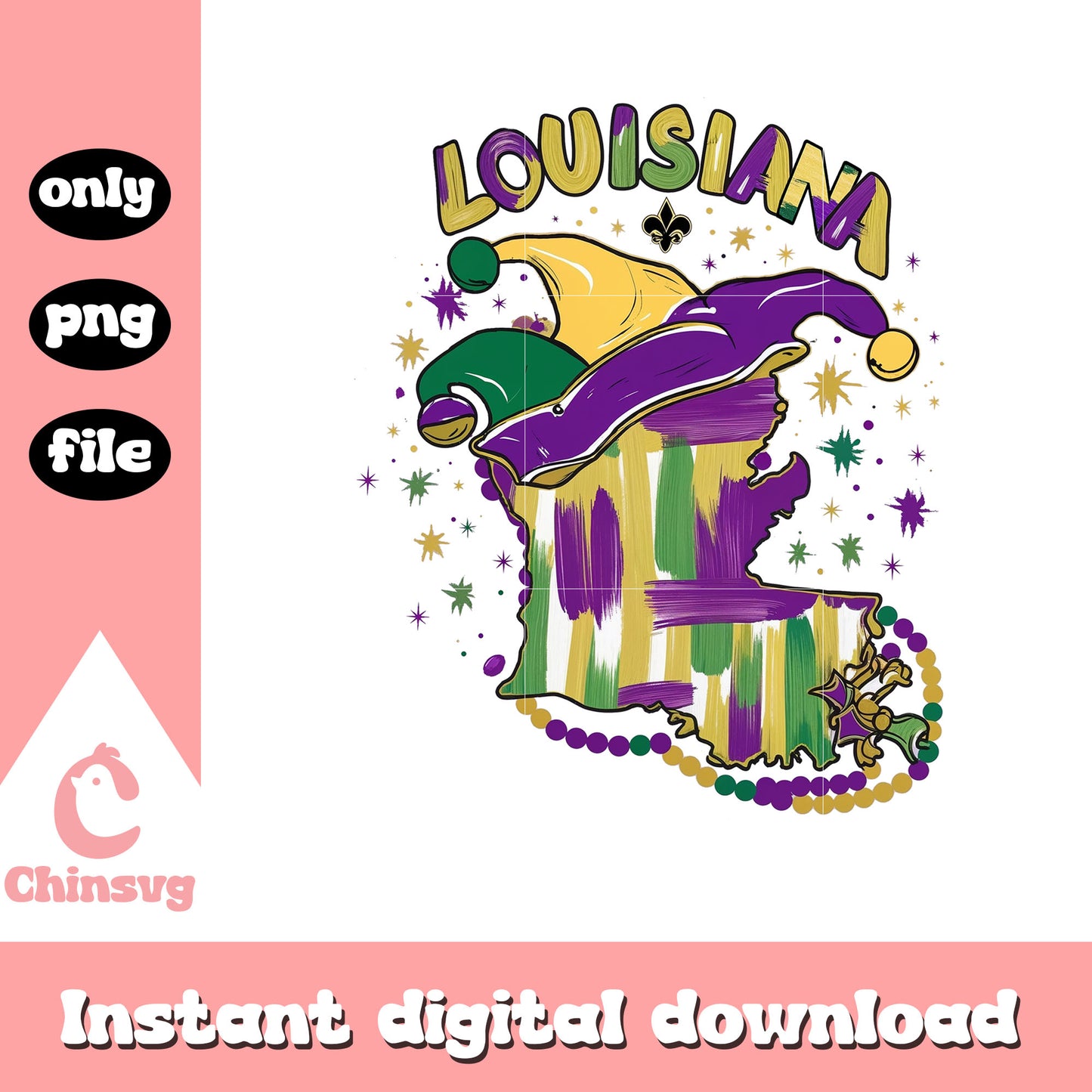 Louisiana sticker mardi gras png, mardi gras significance​​​​ png