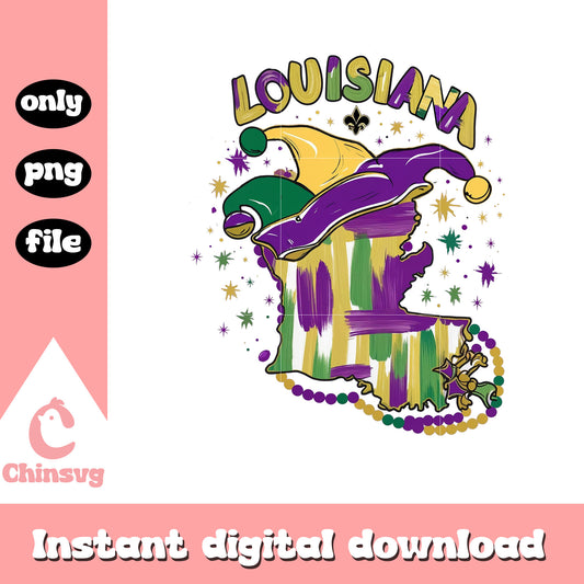 Louisiana sticker mardi gras png, mardi gras significance​​​​ png