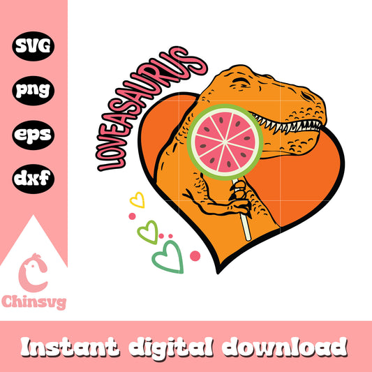 Love asaurus valentine svg, dinosaur svg, valentine svg