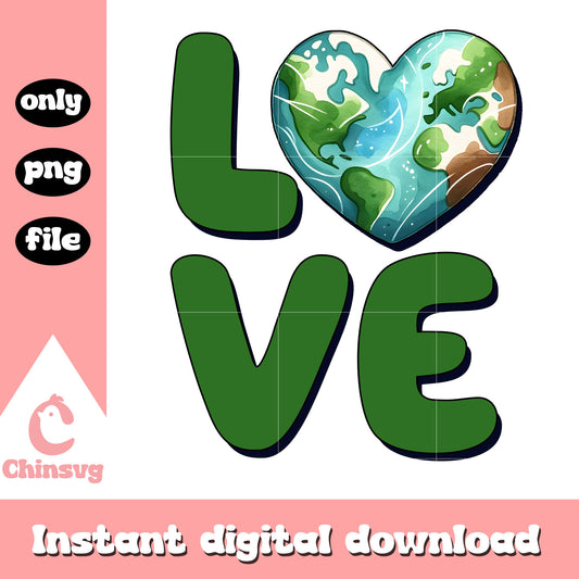 Love earth day png, happy earth day png, global earth png