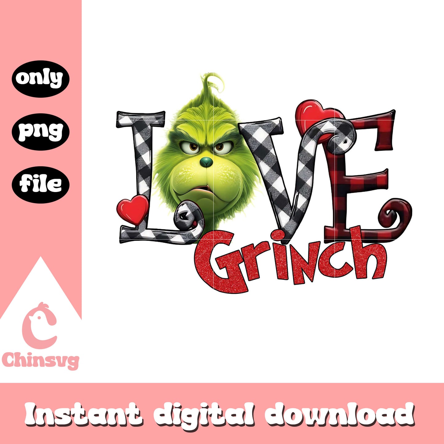 Love grinch png, the grinch png, love valentine day png