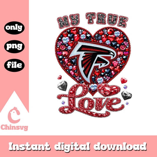 Love heart falcons logo png, atlanta falcons team​​​ png