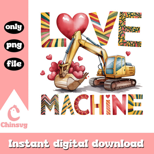 Love machine valentine png, love png, valentine day png