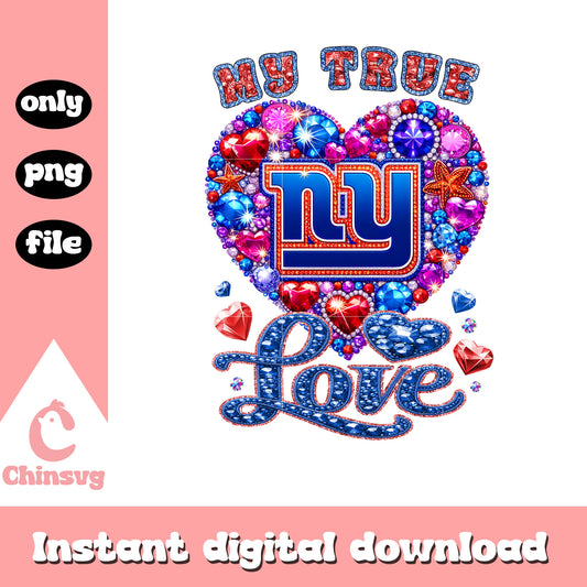 Love pinl heart giants png, new york giants nfl​​ png, nfl png
