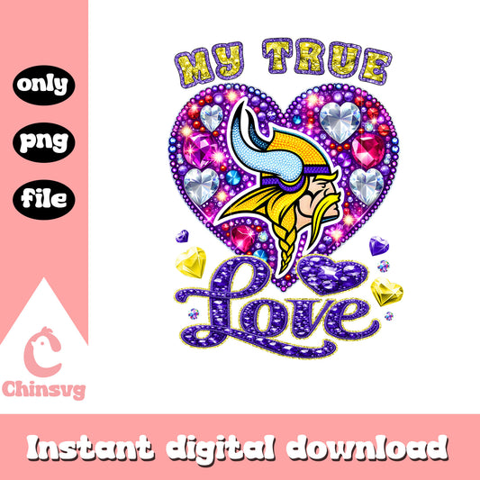 Love purple heart vikings png, logo vikings minnesota​​​​ png