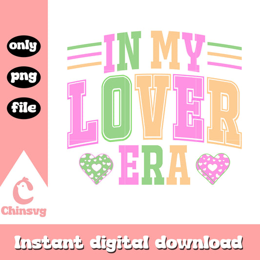 Lover era color valentine png, valentines day love​​ png