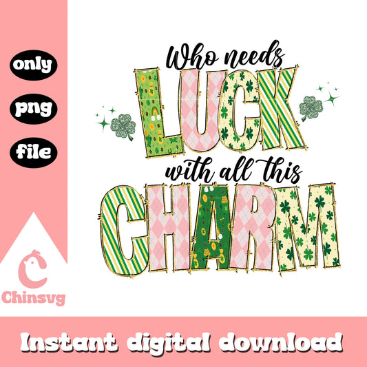 Luck charm st patrick’s png, st. patrick's day decor​​ png