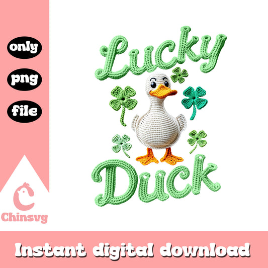 Lucky duck st patrick’s png, st patrick's day duck​​​ png