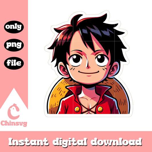 Luffy baby clipping png, luffy anime png, luffy cute png